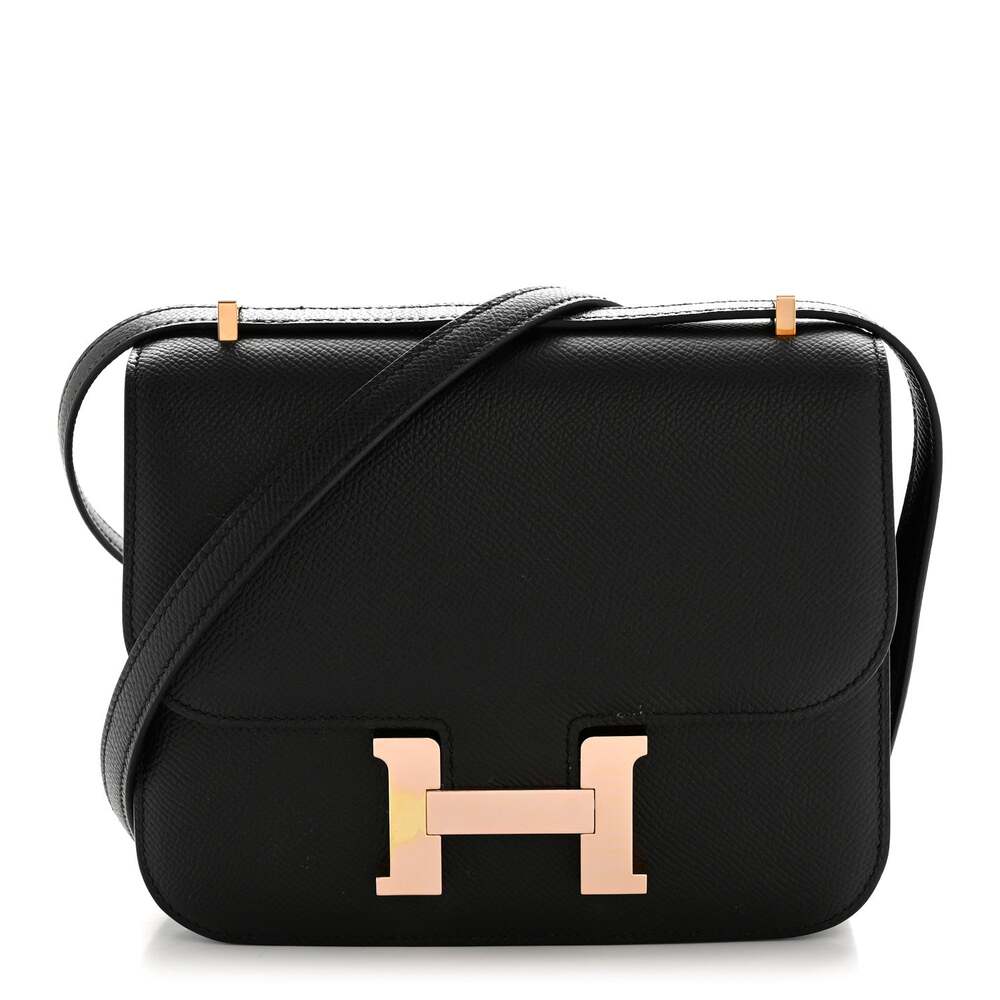 Hermes Epsom Constance 18 Black #281467H11B